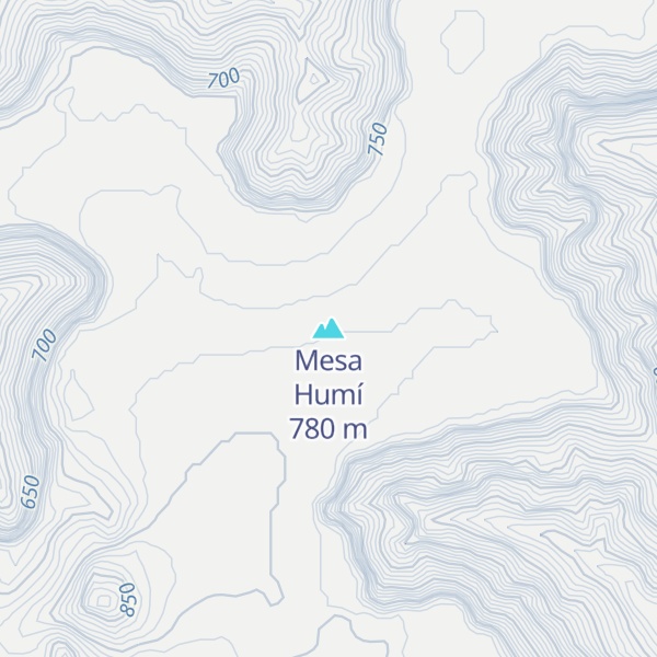 Map of Mesa Humí