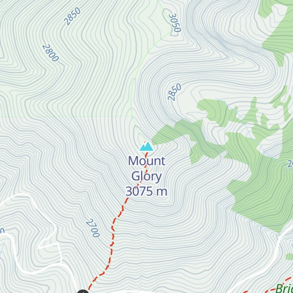 Map of Mount Glory