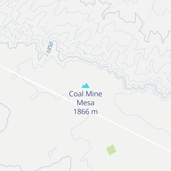 Map of Coal Mine Mesa