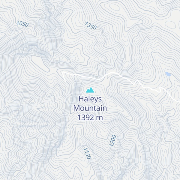 Map of Haleys Mountain