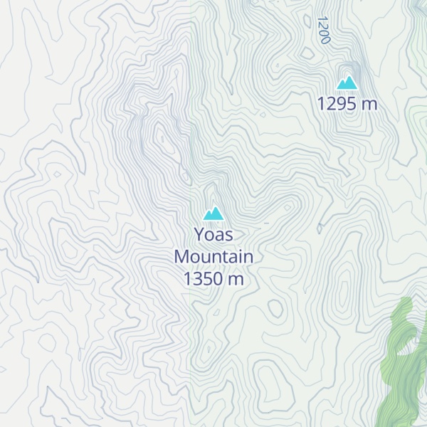 Map of Yoas Mountain