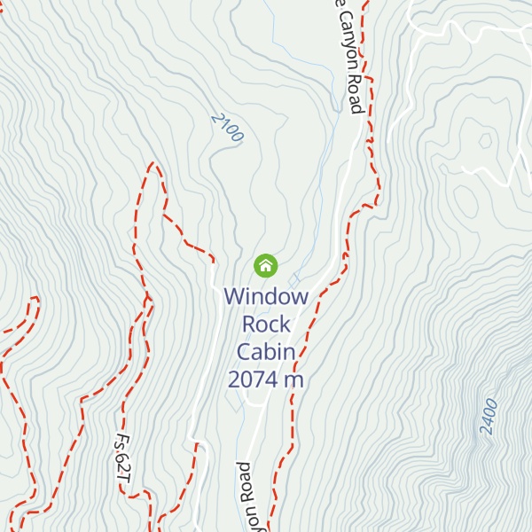 Map of Window Rock Cabin