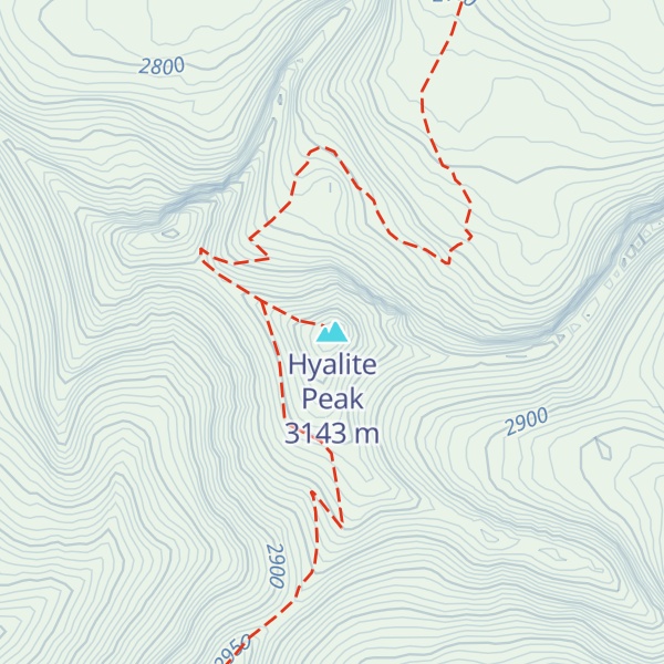 Map of Hyalite Peak