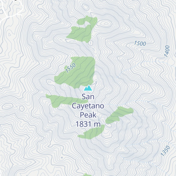 Map of San Cayetano Peak