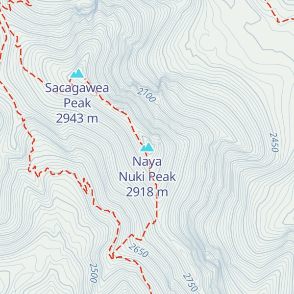 Map of Naya Nuki Peak