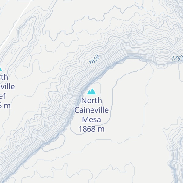 Map of North Caineville Mesa