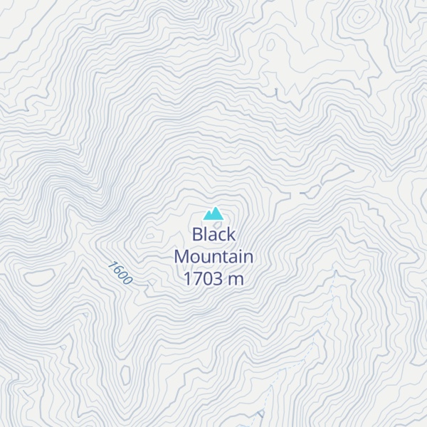 Map of Black Mountain