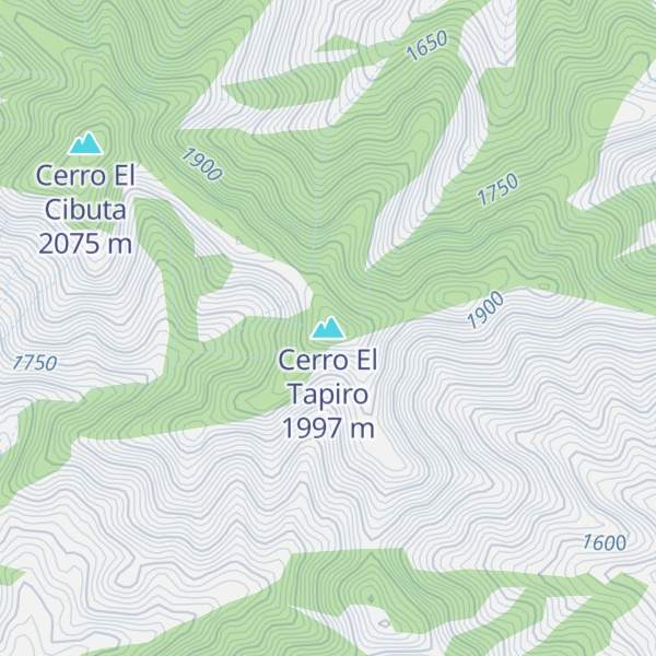 Map of Cerro El Tapiro