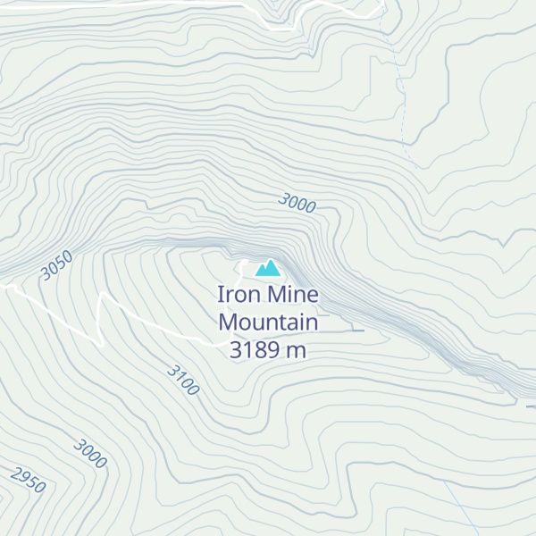 Map of Iron Mine Mountain