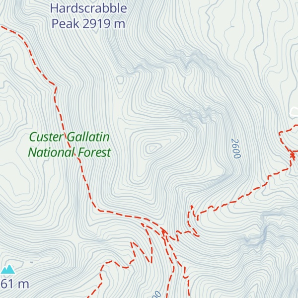 Map of Pomp Peak