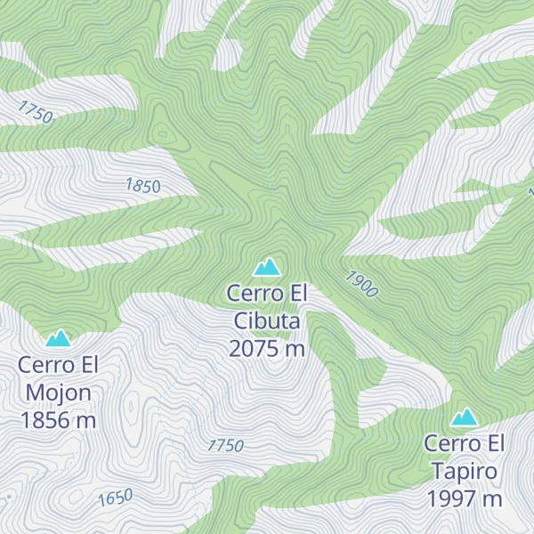 Map of Cerro El Cibuta