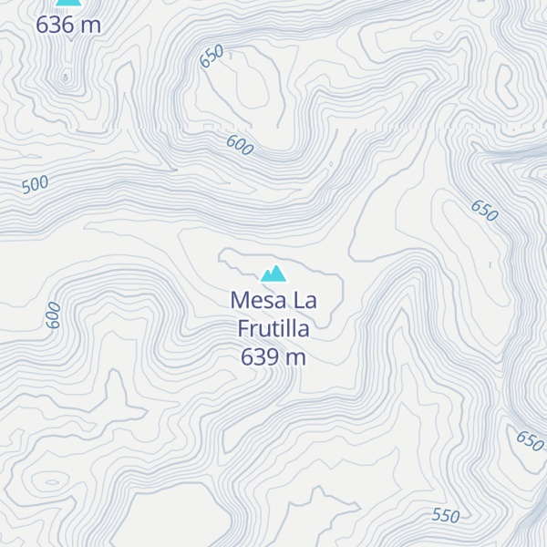 Map of Mesa La Frutilla