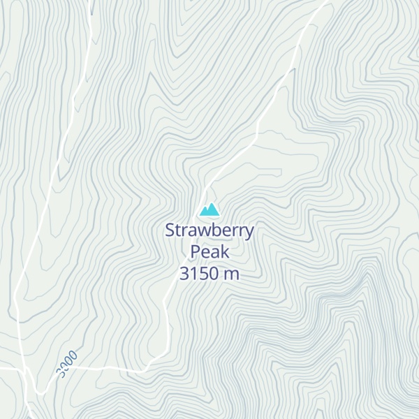 Map of Strawberry Peak