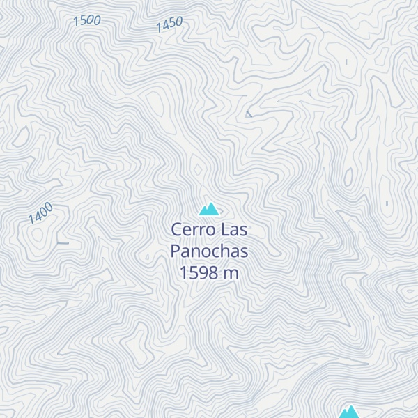 Map of Cerro Las Panochas