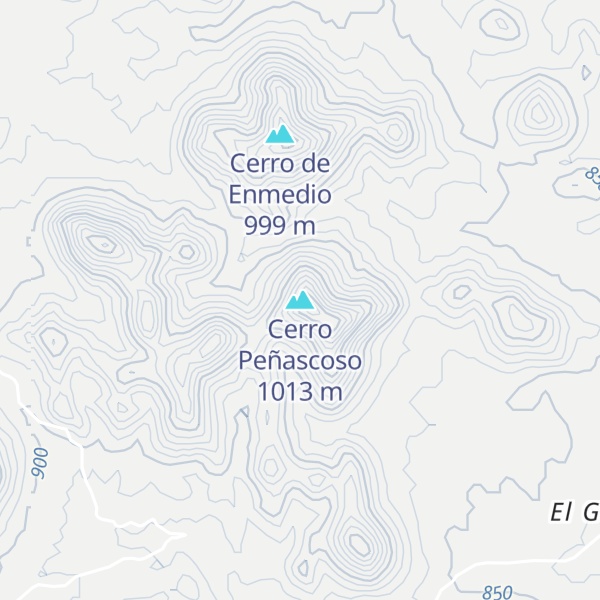 Map of Cerro Peñascoso