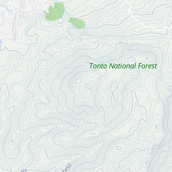 Map of Hutton Peak