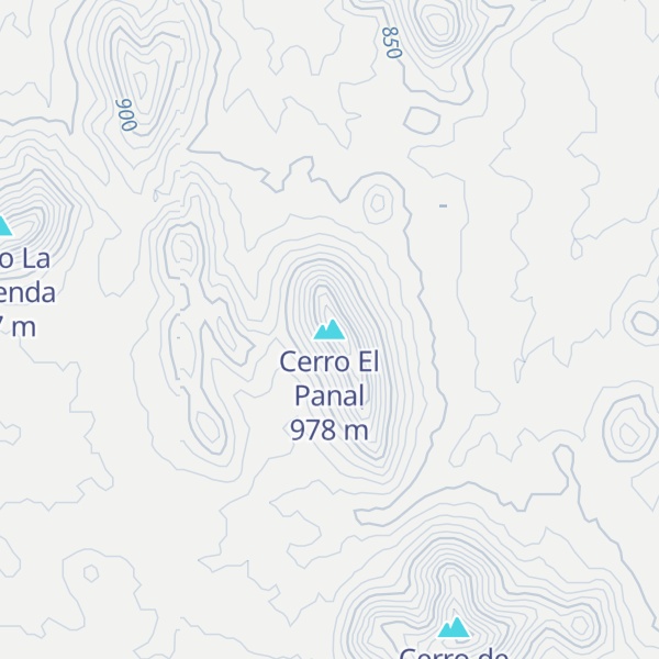 Map of Cerro El Panal