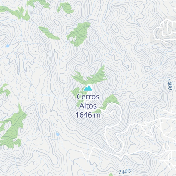 Map of Cerros Altos