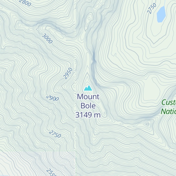 Map of Mount Bole