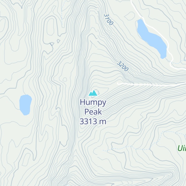 Map of Humpy Peak