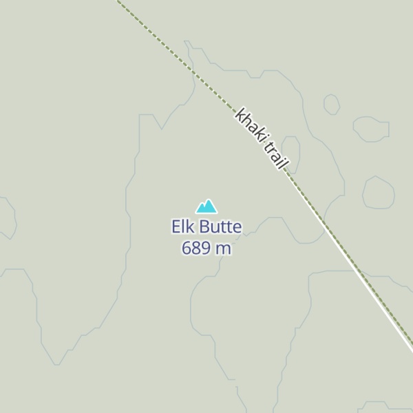 Map of Elk Butte