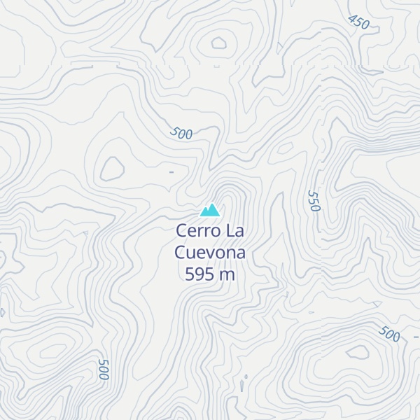 Map of Cerro La Cuevona