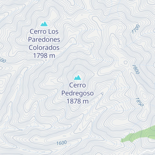 Map of Cerro Pedregoso