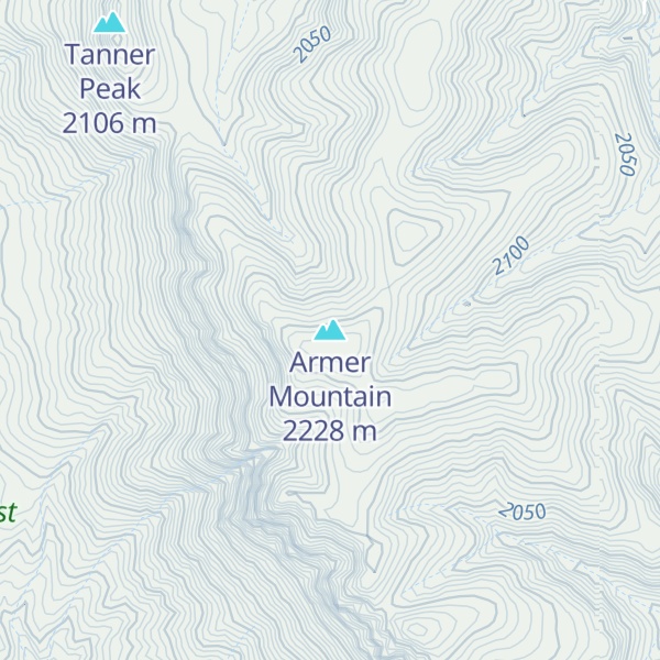 Map of Armer Mountain