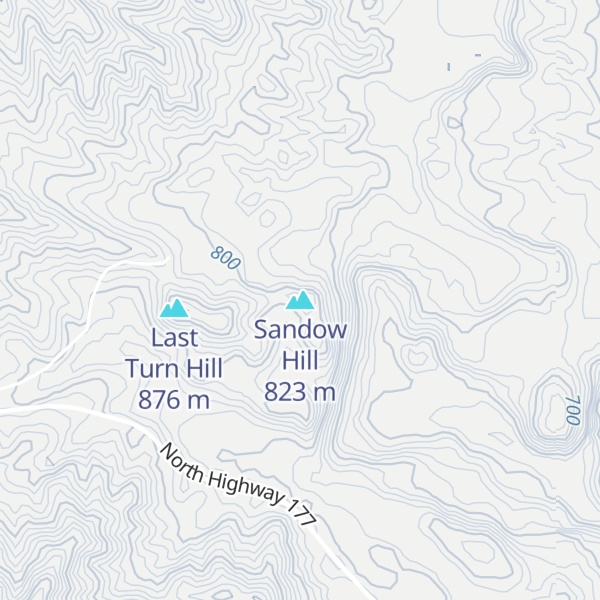 Map of Sandow Hill