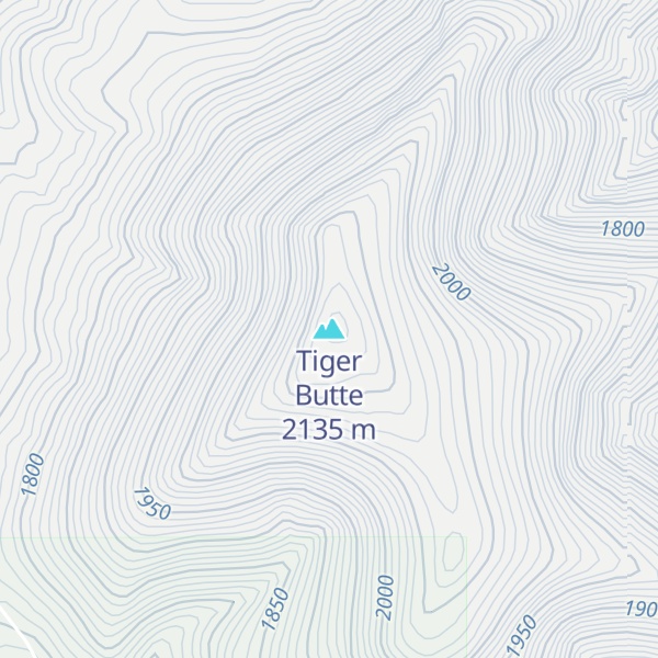 Map of Tiger Butte