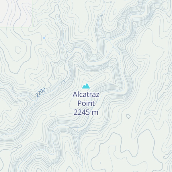 Map of Alcatraz Point