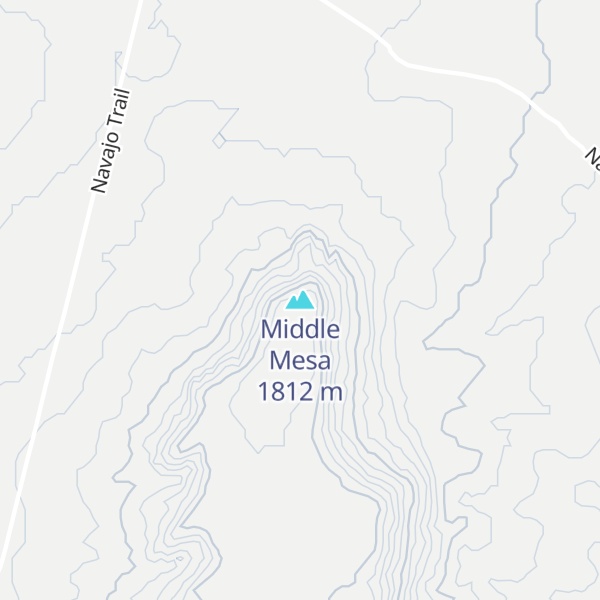 Map of Middle Mesa
