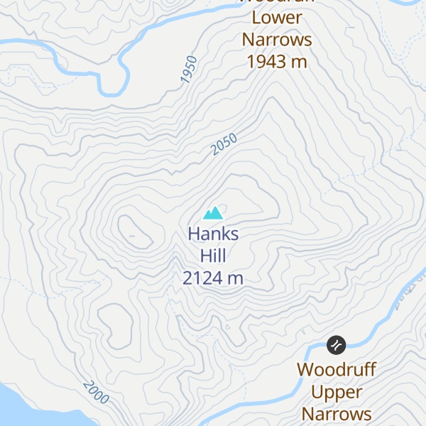 Map of Hanks Hill