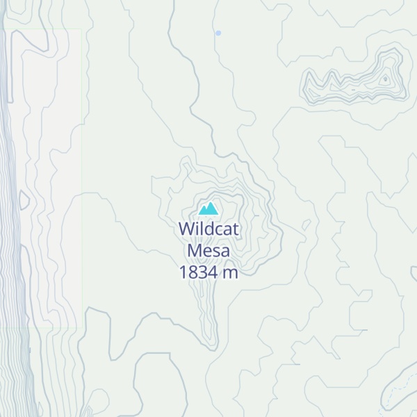 Map of Wildcat Mesa