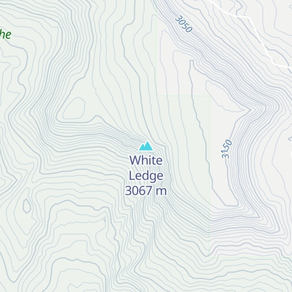 Map of White Ledge
