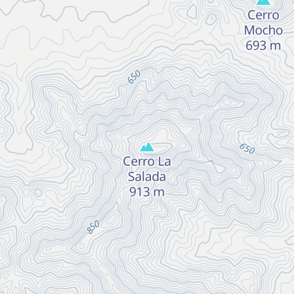 Map of Cerro La Salada