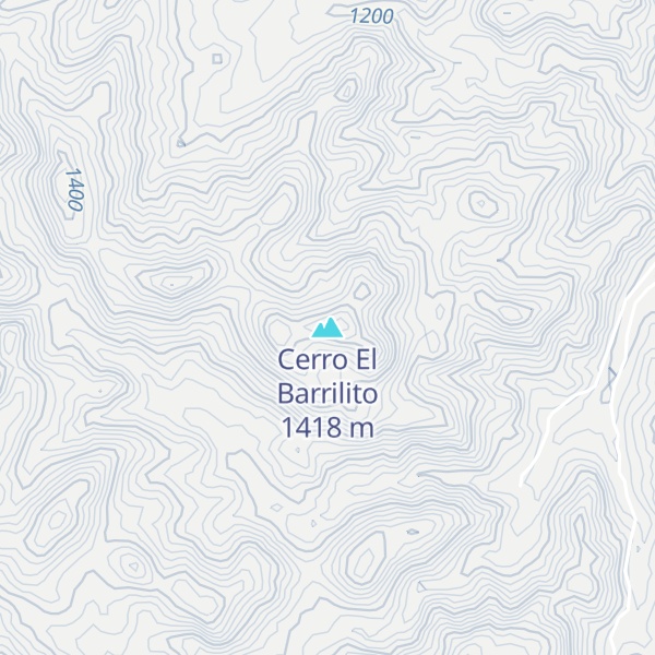 Map of Cerro El Barrilito
