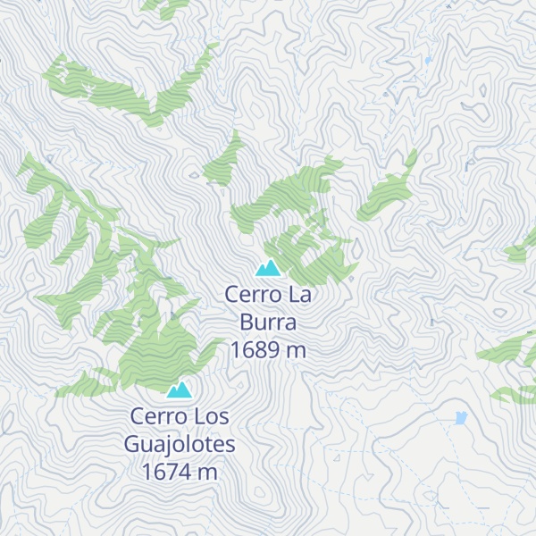 Map of Cerro La Burra