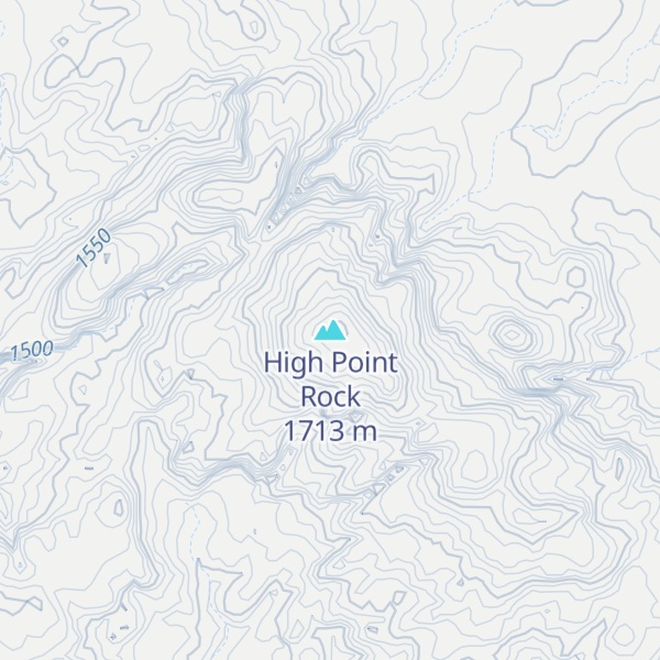 Map of High Point Rock