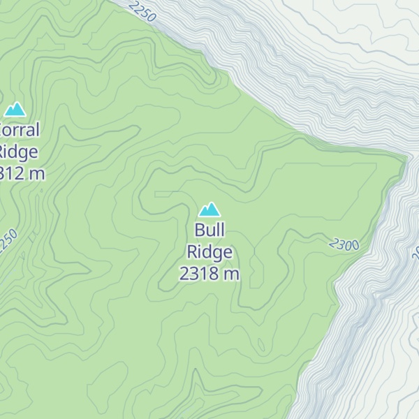 Map of Bull Ridge