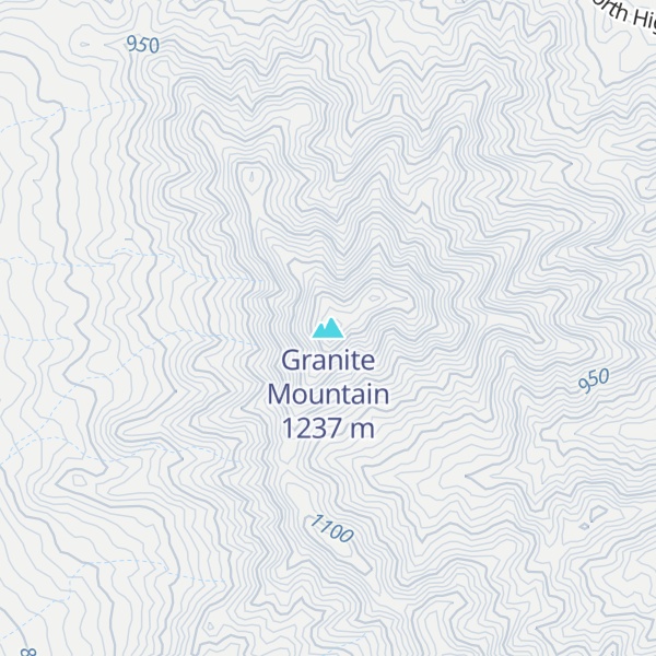 Map of Granite Mountain