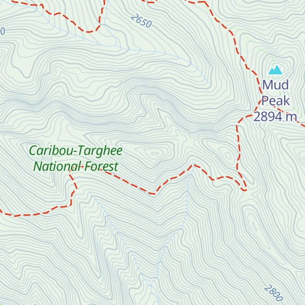 Map of Starvation Peak