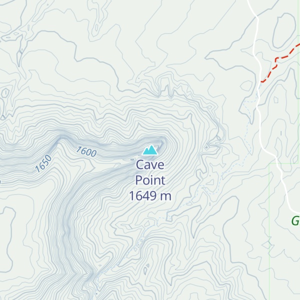 Map of Cave Point