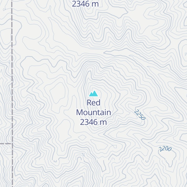 Map of Red Mountain