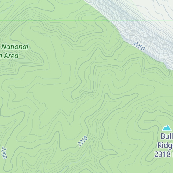 Map of Corral Ridge