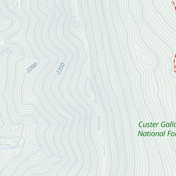 Map of Horse Mountain Benchmark