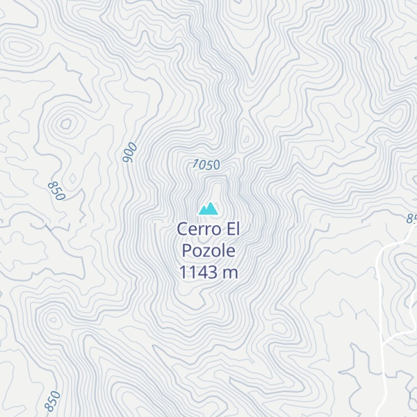 Map of Cerro El Pozole