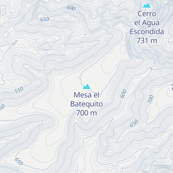 Map of Mesa el Batequito