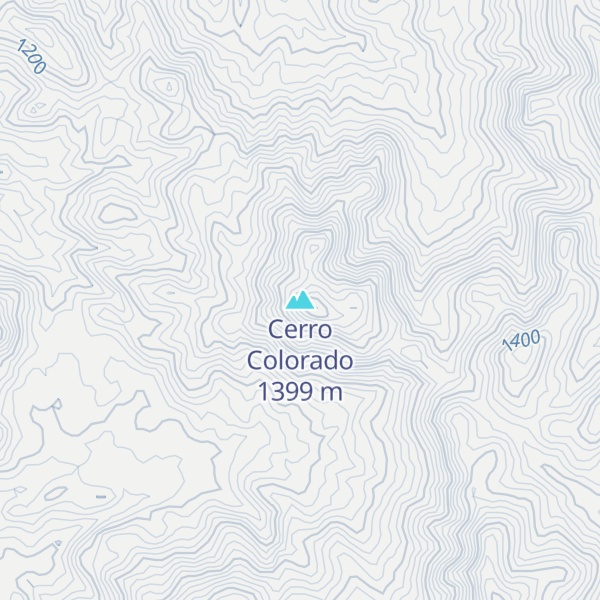 Map of Cerro Colorado