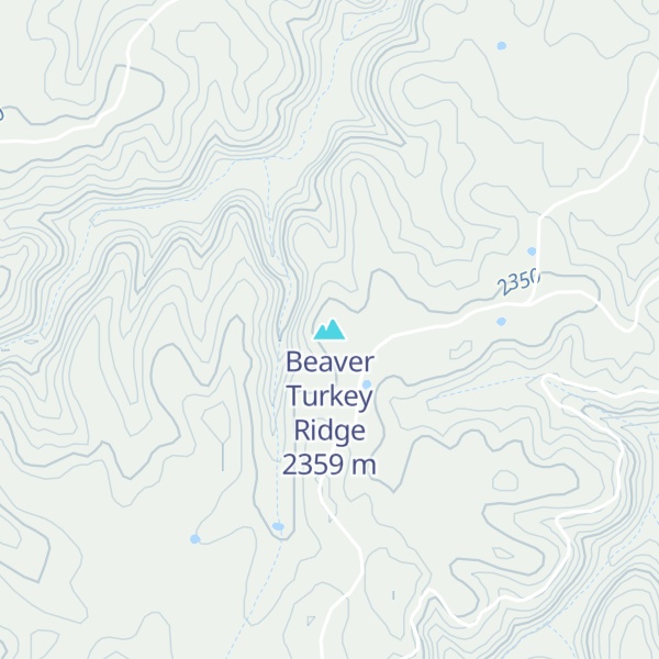 Map of Beaver Turkey Ridge